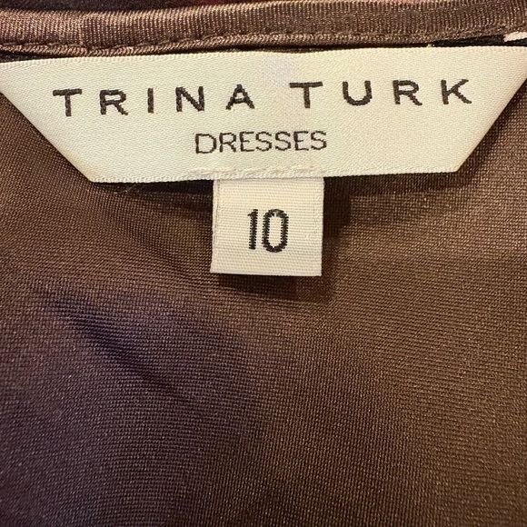 Trina Turk silk tunic dress with slip sz 10 M - Picture 4 of 5
